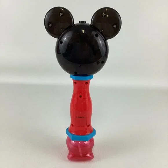 Disney Mickey Mouse Lights Sounds Magical Bubble Wand Musical Toy Easy Grip - Picture 3 of 6